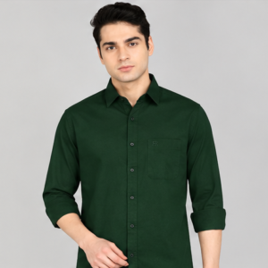 Men Slim Fit Solid Casual Shirt