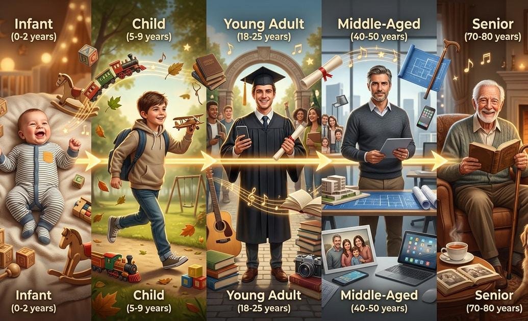 90s kid lifestyle and life journey from childhood to old age